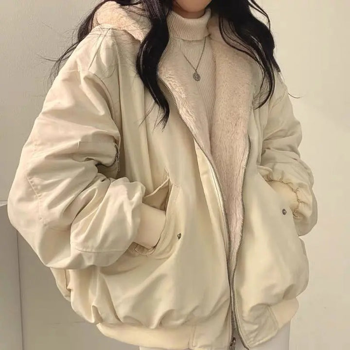 Linnea | Chaqueta Oversize Forrada de Borreguito