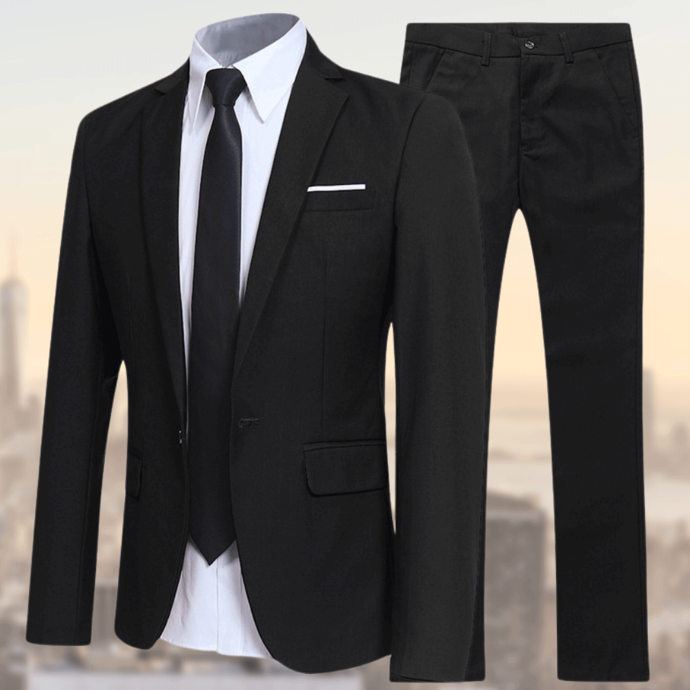 Beckett | Traje de Dos Piezas Liso y Moderno