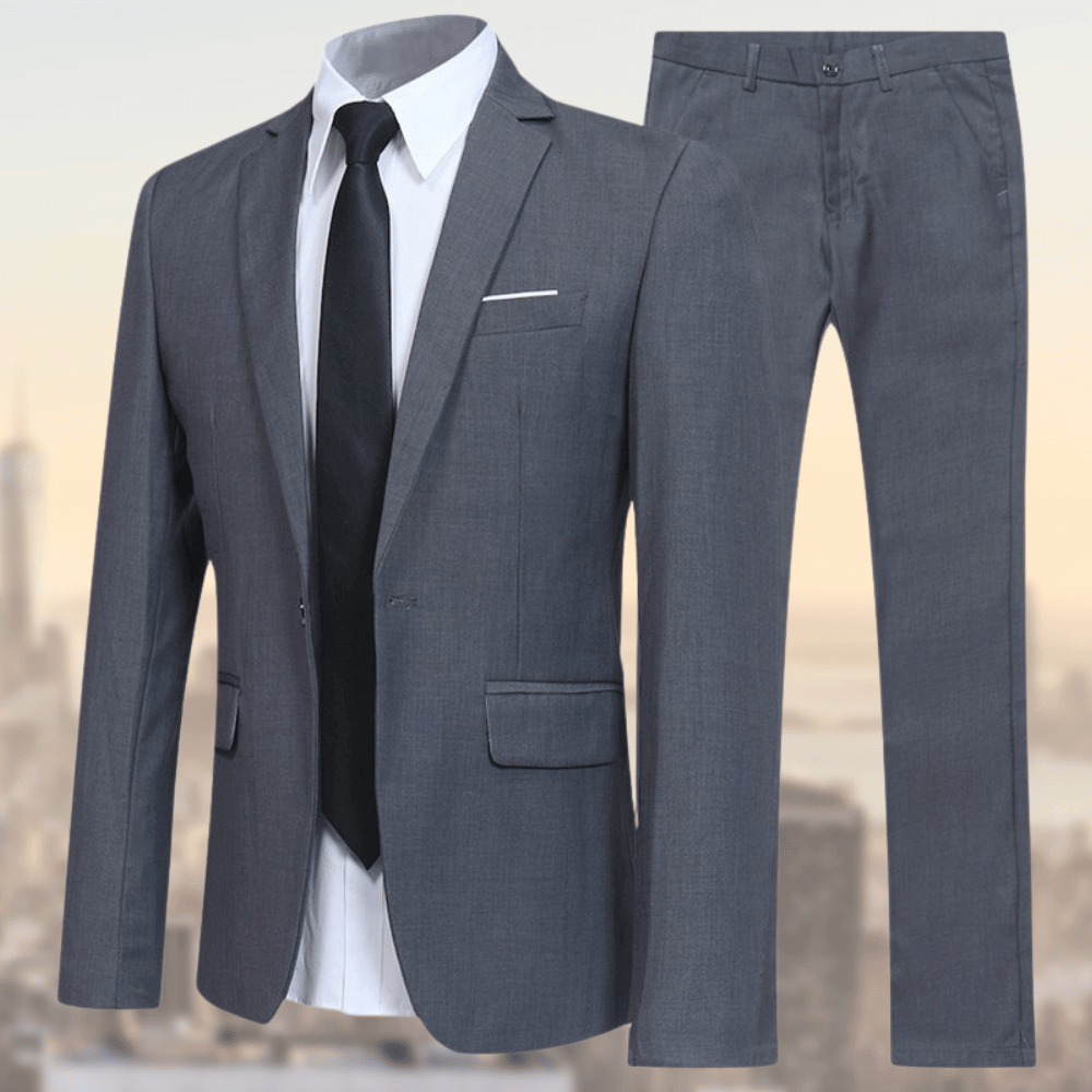 Beckett | Traje de Dos Piezas Liso y Moderno