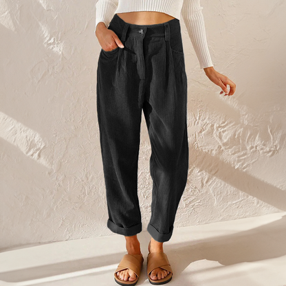 Marlowe | Pantalón de Pana con Cintura Elástica