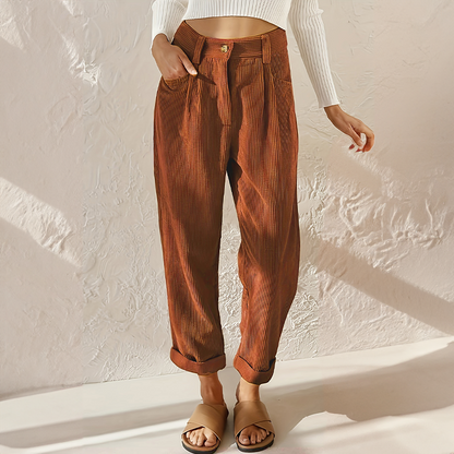 Marlowe | Pantalón de Pana con Cintura Elástica
