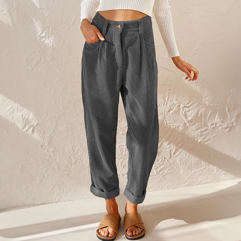 Marlowe | Pantalón de Pana con Cintura Elástica