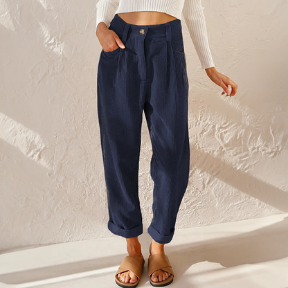 Marlowe | Pantalón de Pana con Cintura Elástica