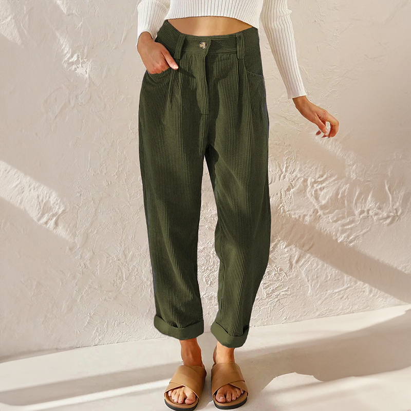 Marlowe | Pantalón de Pana con Cintura Elástica