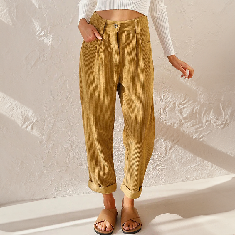 Marlowe | Pantalón de Pana con Cintura Elástica