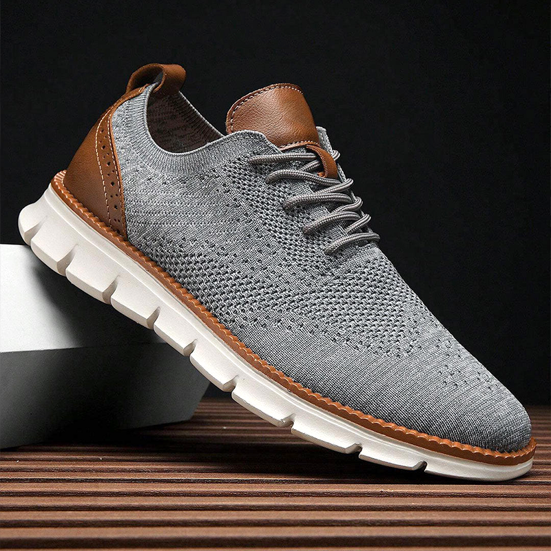 Rowan | Zapatillas de Malla con Detalles de Piel