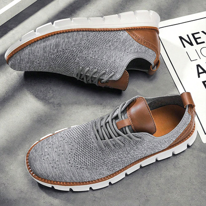 Rowan | Zapatillas de Malla con Detalles de Piel