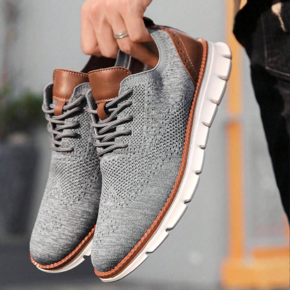 Rowan | Zapatillas de Malla con Detalles de Piel