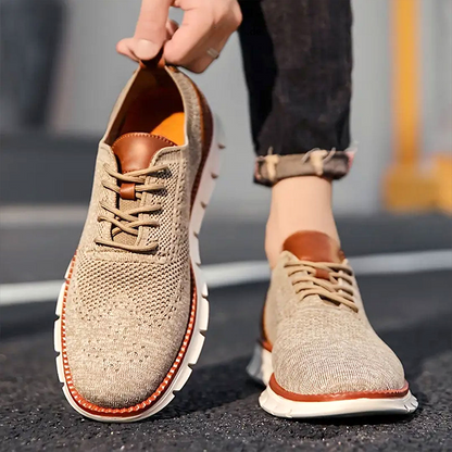 Rowan | Zapatillas de Malla con Detalles de Piel