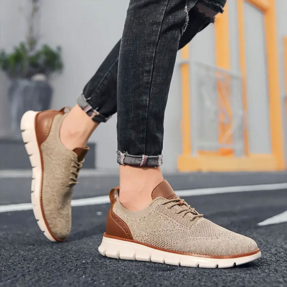 Rowan | Zapatillas de Malla con Detalles de Piel