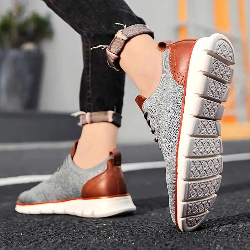 Rowan | Zapatillas de Malla con Detalles de Piel