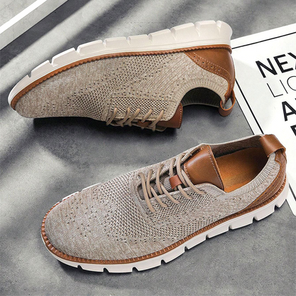 Rowan | Zapatillas de Malla con Detalles de Piel