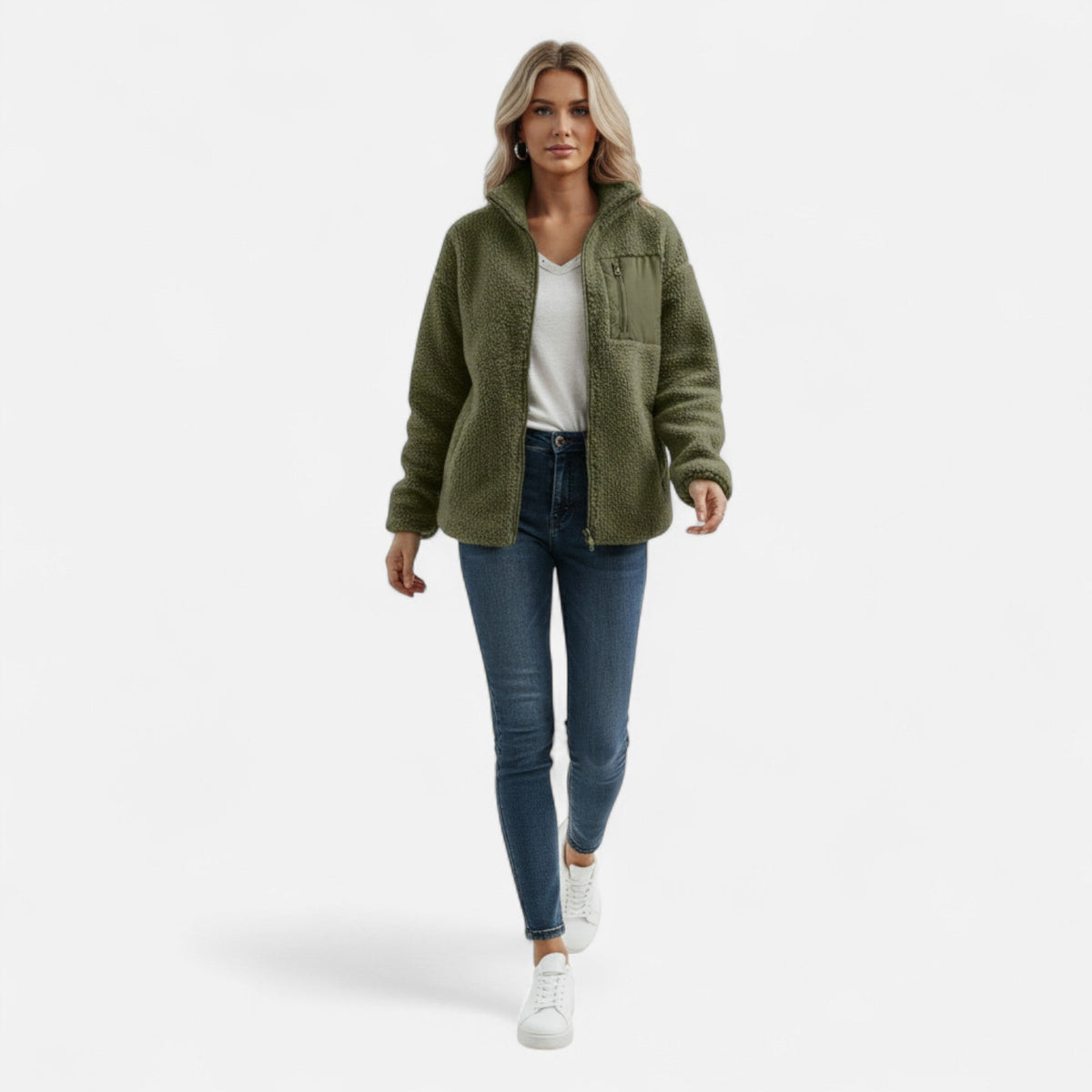 Maren | Chaqueta Teddy Mullida con Capucha