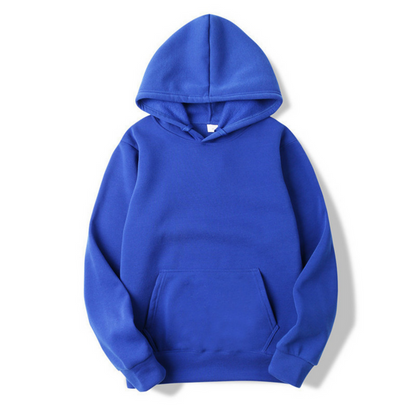 Cormac | Sudadera Lisa con Capucha Ajustable y Bolsillo Canguro