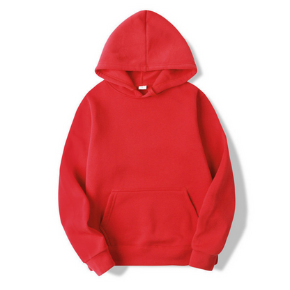 Cormac | Sudadera Lisa con Capucha Ajustable y Bolsillo Canguro