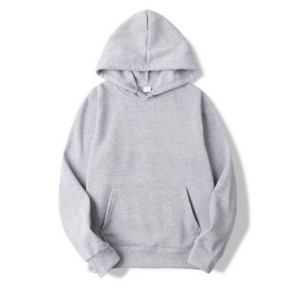 Cormac | Sudadera Lisa con Capucha Ajustable y Bolsillo Canguro