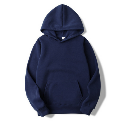 Cormac | Sudadera Lisa con Capucha Ajustable y Bolsillo Canguro