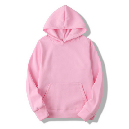 Cormac | Sudadera Lisa con Capucha Ajustable y Bolsillo Canguro