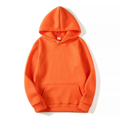 Cormac | Sudadera Lisa con Capucha Ajustable y Bolsillo Canguro