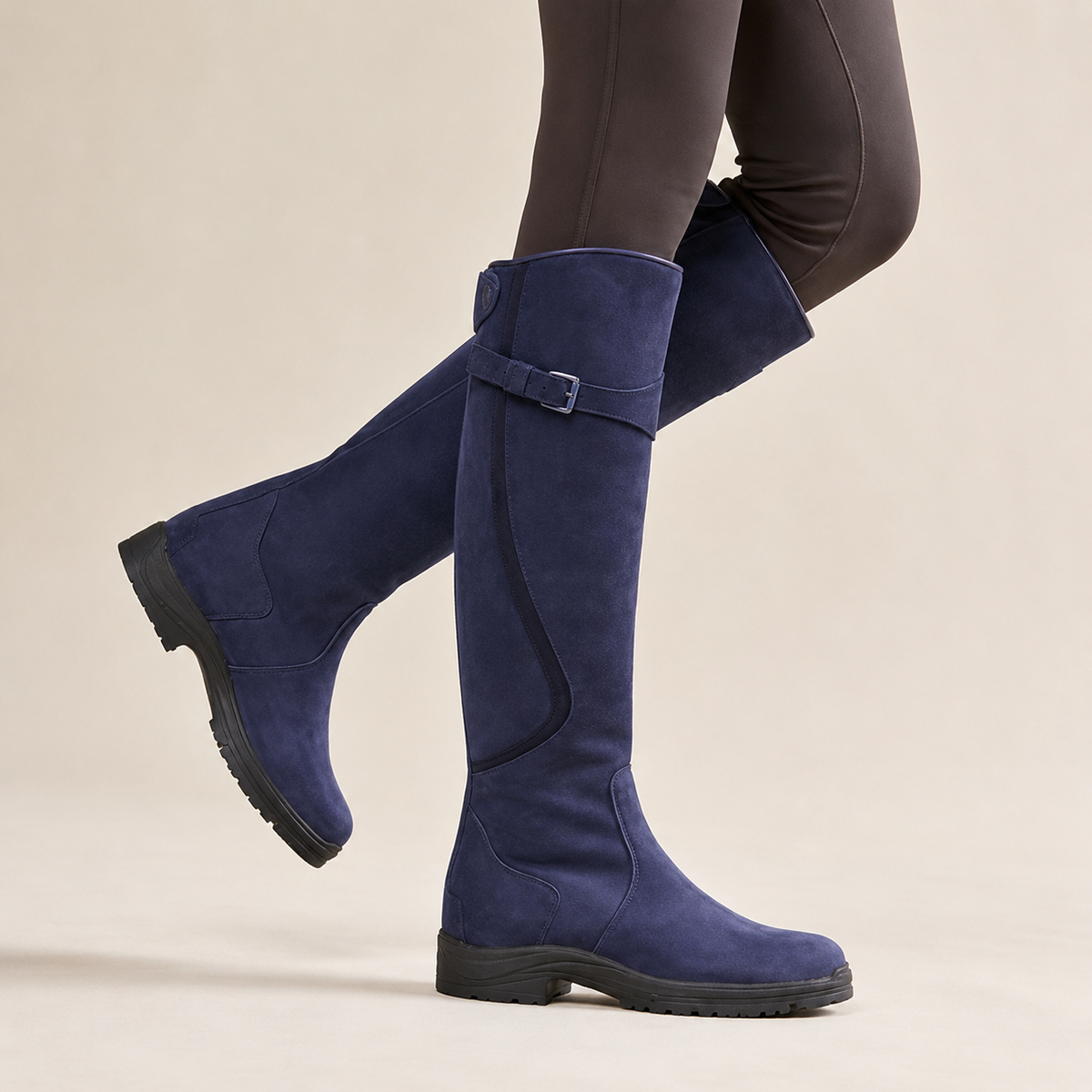 Ottilie | Botas Altas de Cuero con Hebilla