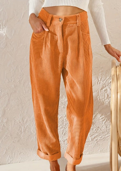 Marlowe | Pantalón de Pana con Cintura Elástica