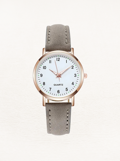 Quinn | Reloj Redondo con Correa de Piel