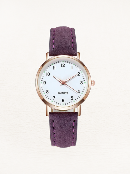 Quinn | Reloj Redondo con Correa de Piel