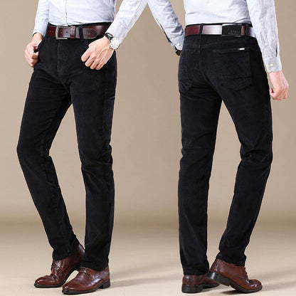 Sheldon | Pantalón de Pana Ajustado de Corte Recto