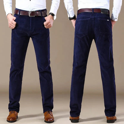 Sheldon | Pantalón de Pana Ajustado de Corte Recto