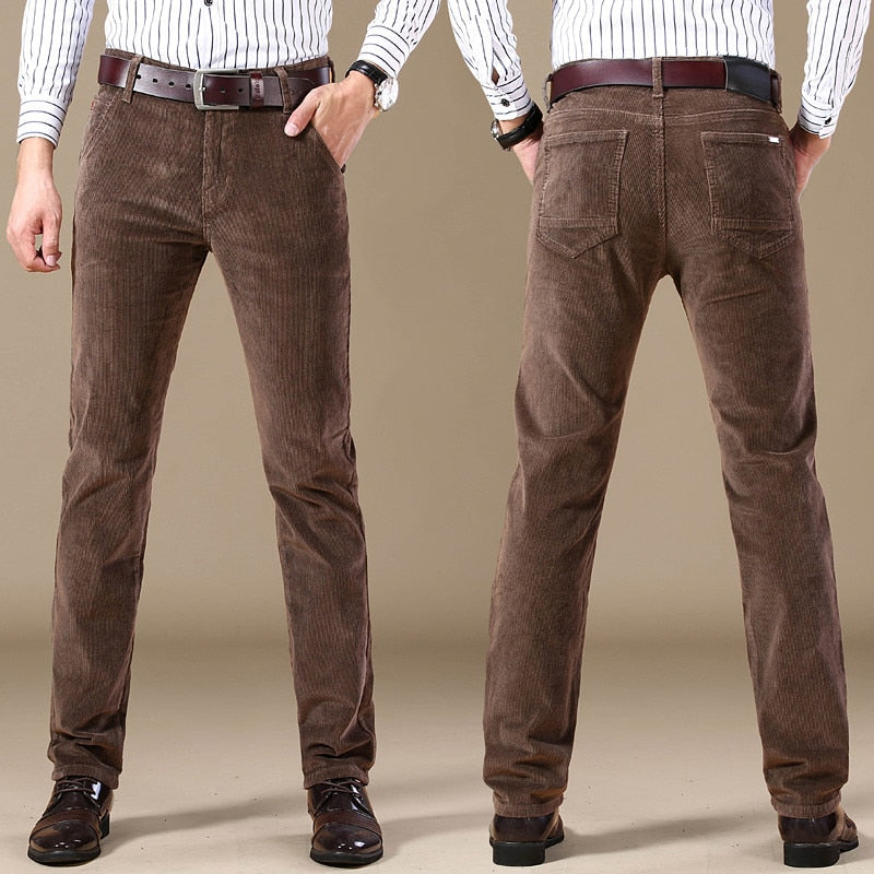 Sheldon | Pantalón de Pana Ajustado de Corte Recto