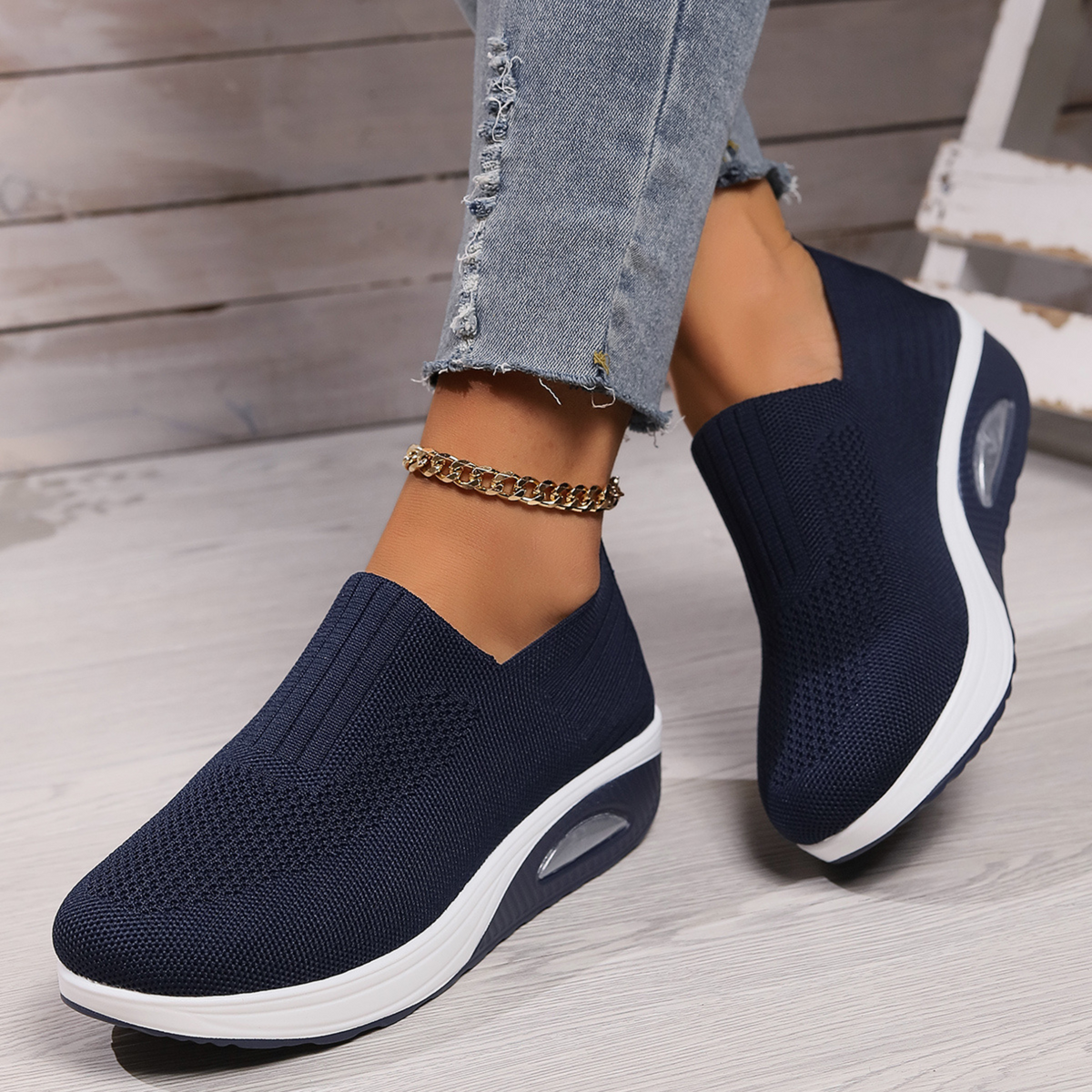 Aerona | Zapatillas Acolchadas y Transpirables sin Cordones