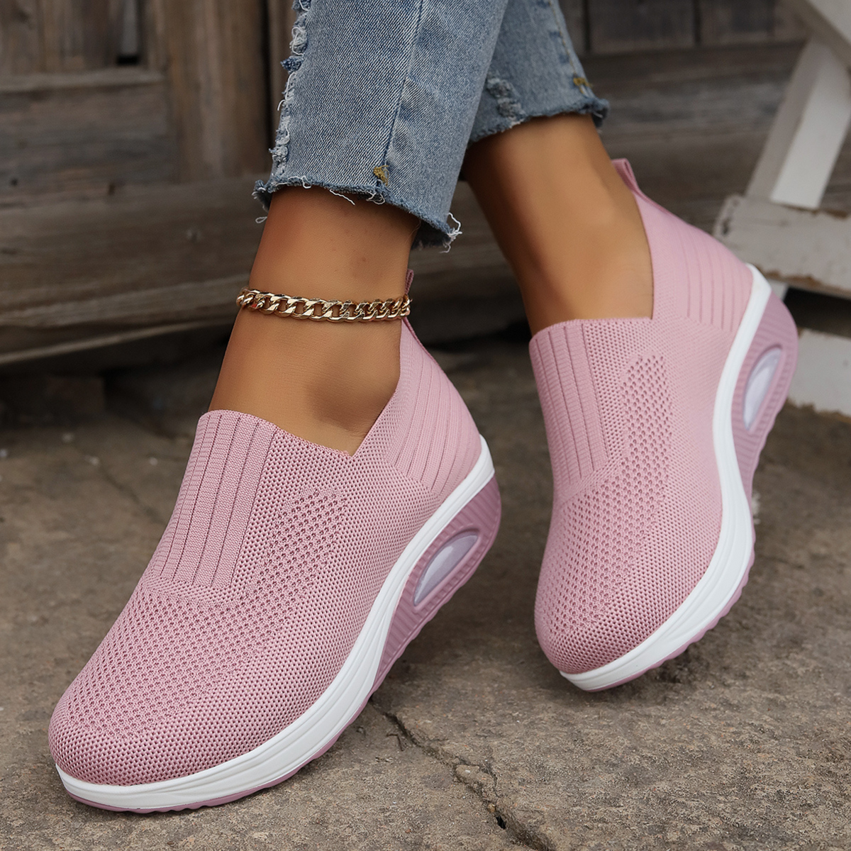 Aerona | Zapatillas Acolchadas y Transpirables sin Cordones