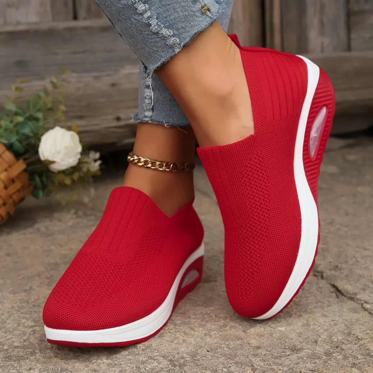 Aerona | Zapatillas Acolchadas y Transpirables sin Cordones