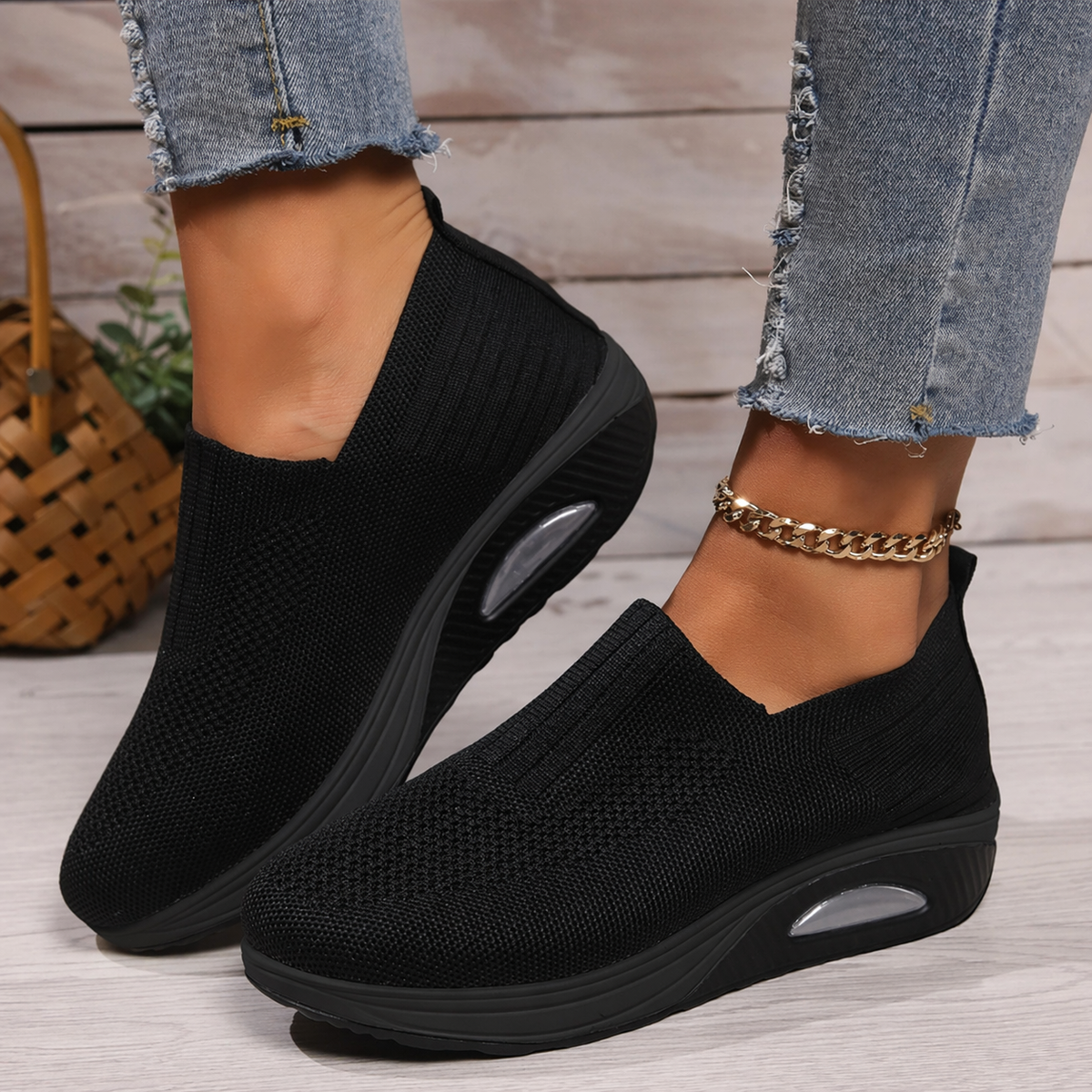 Aerona | Zapatillas Acolchadas y Transpirables sin Cordones