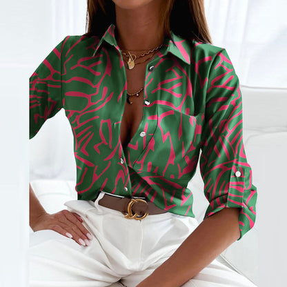 Camden | Camisa con Cuello Clásico y Estampado Gráfico