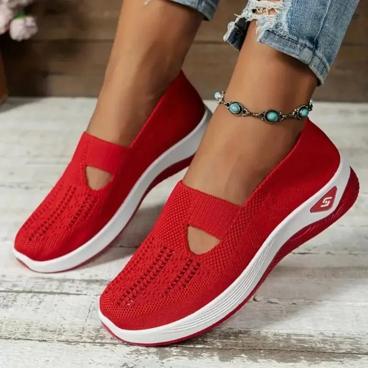 Marlowe | Zapatillas de Mujer Caladas con Cuña