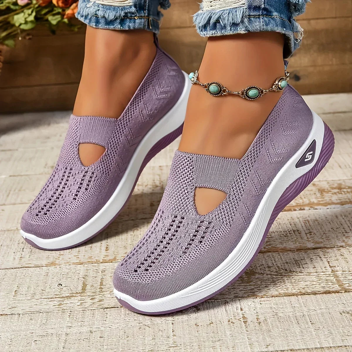 Marlowe | Zapatillas de Mujer Caladas con Cuña