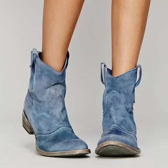 Sawyer | Botines Camperos de Ante con Tacón Bajo