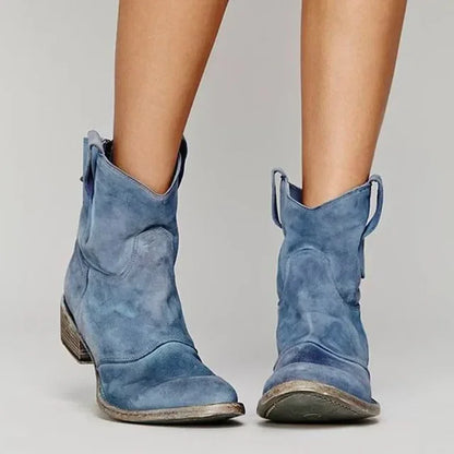 Sawyer | Botines Camperos de Ante con Tacón Bajo