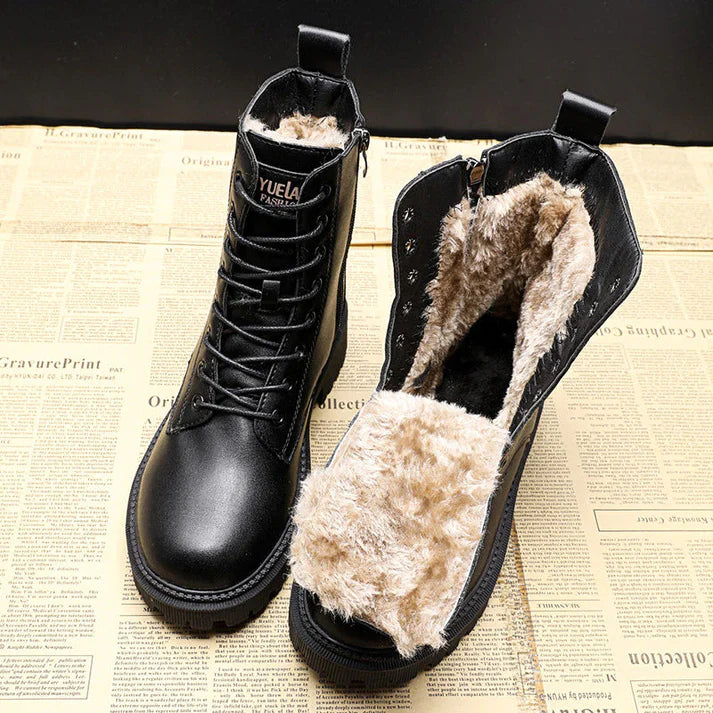 Juniper | Botines Negros Forrados de Invierno