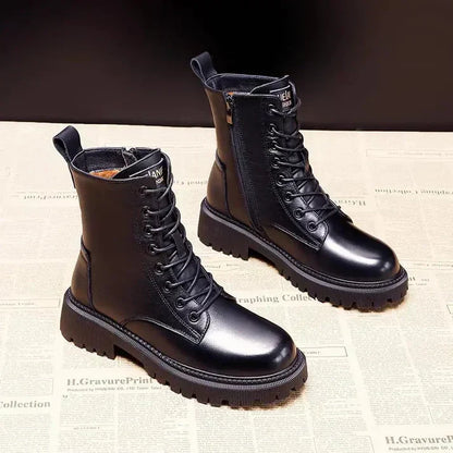 Juniper | Botines Negros Forrados de Invierno