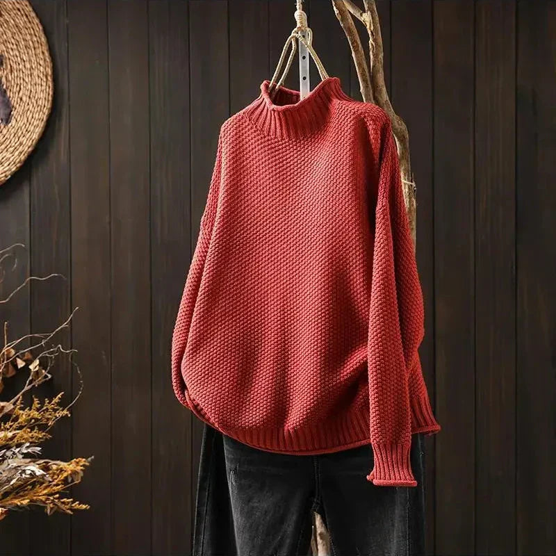 Sabine | Jersey de Punto Grueso con Cuello Subido