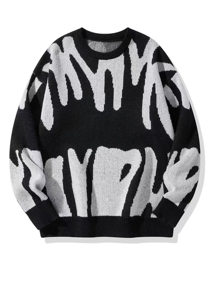 Gaspard | Jersey de Punto Grueso con Estampado Abstracto