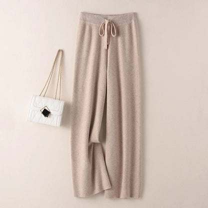 Nerea | Pantalón de Punto Ancho de Talle Alto