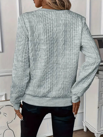 Elvire | Jersey de Media Cremallera con Trenzas