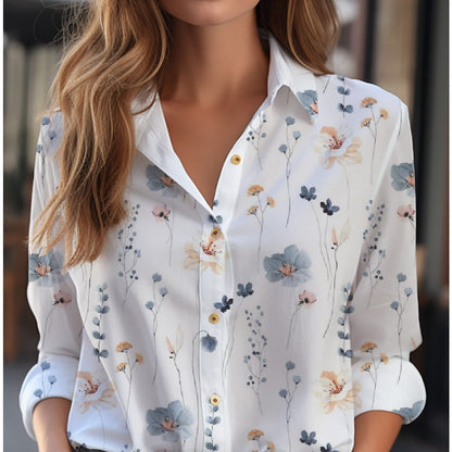 Everly | Camisa con Estampado Floral y Botones