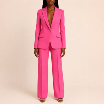 Maren | Conjunto de Traje de Mujer con Blazer y Pantalón Recto