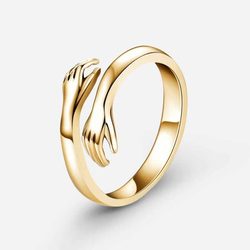 Amarante | Anillo Abierto de Manos Abrazadas - StilfulltWomen's jewelryPlateadoTalla únicaAmarante | Anillo Abierto de Manos Abrazadas