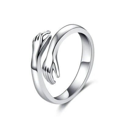 Amarante | Anillo Abierto de Manos Abrazadas - StilfulltWomen's jewelryPlateadoTalla únicaAmarante | Anillo Abierto de Manos Abrazadas