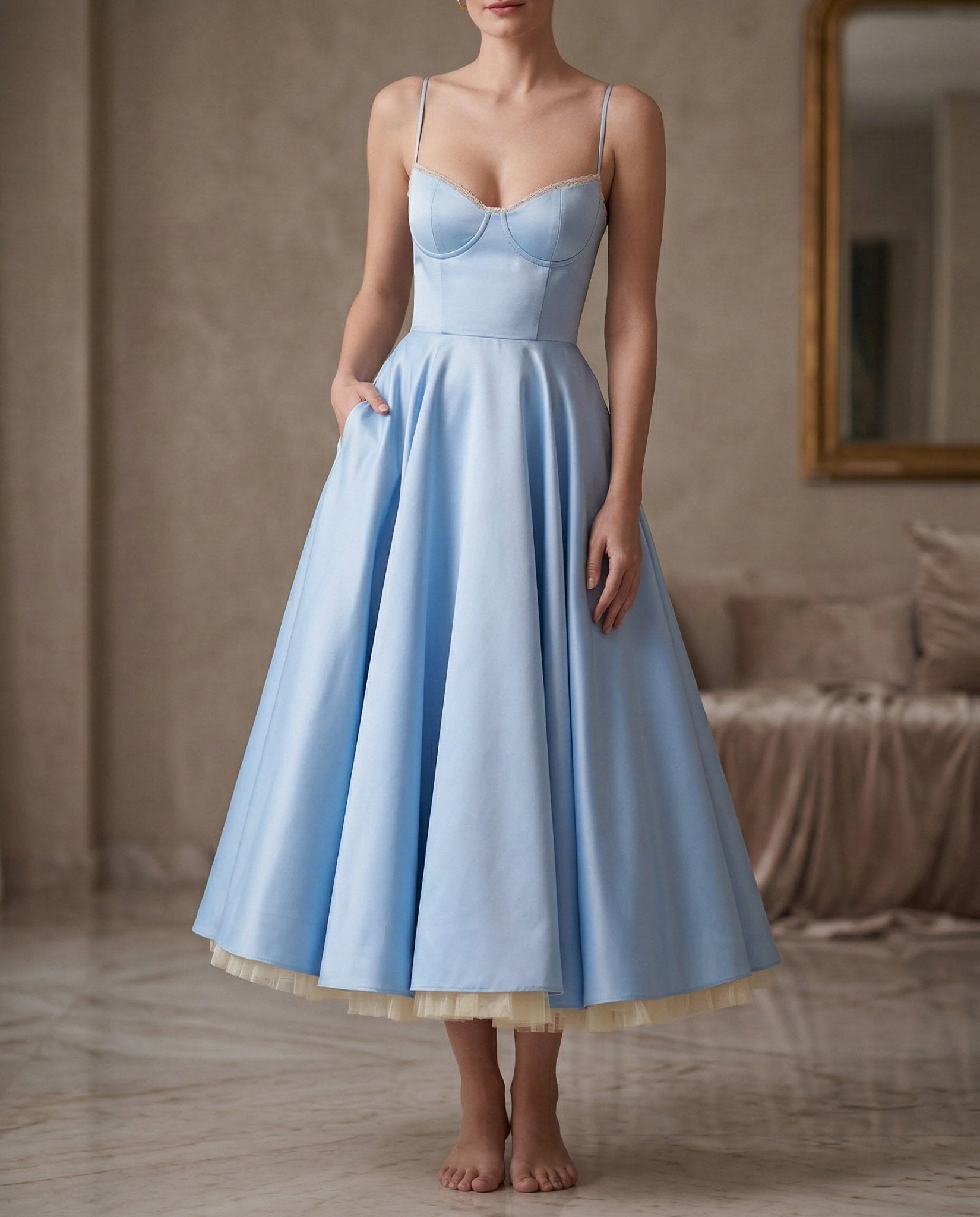 Amelix | Halterneckklänning i peridotgrön - StilfulltdressDWOD2-WN380002SGuldAmelix | Halterneckklänning i peridotgrön